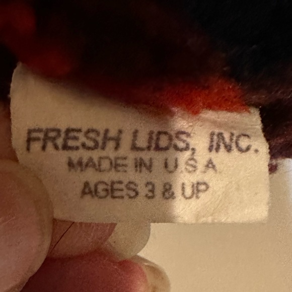 FRESH LIDS INC RED BLACK BUFFALO PLAID SHERPA BEANBAG 7” GAME TOSS CORN HOLE TOY - Picture 9 of 9